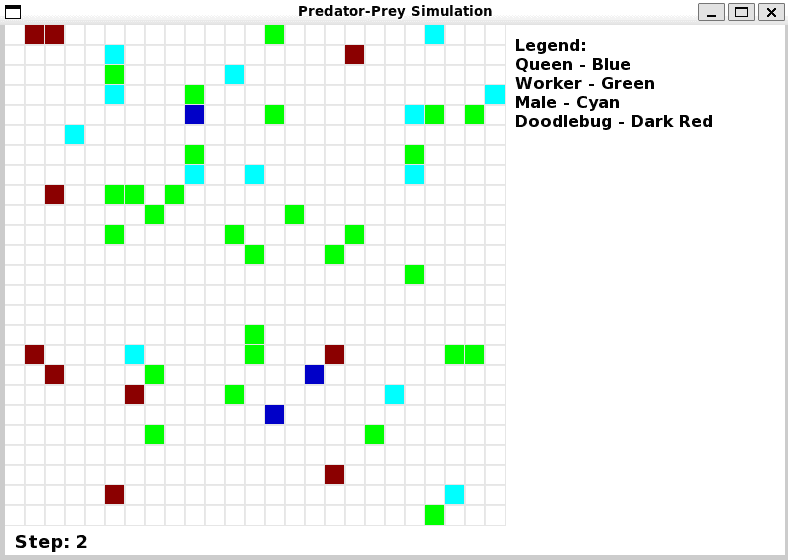 Simulation GUI 2 steps in