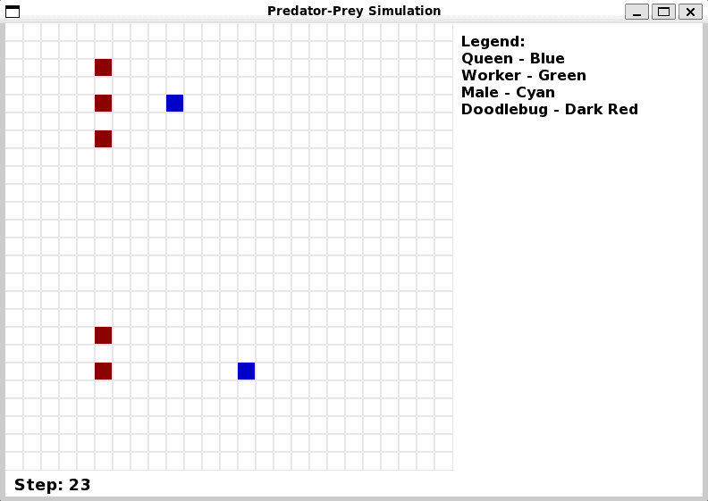 Simulation GUI 23 steps in