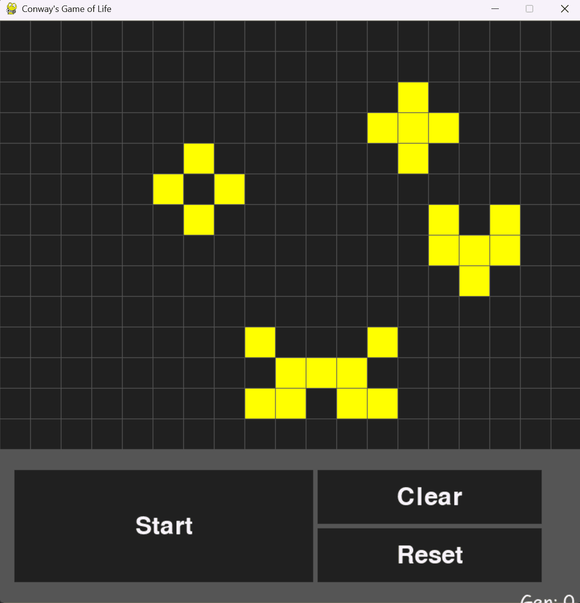 Using the Grid to Set Initial Cells