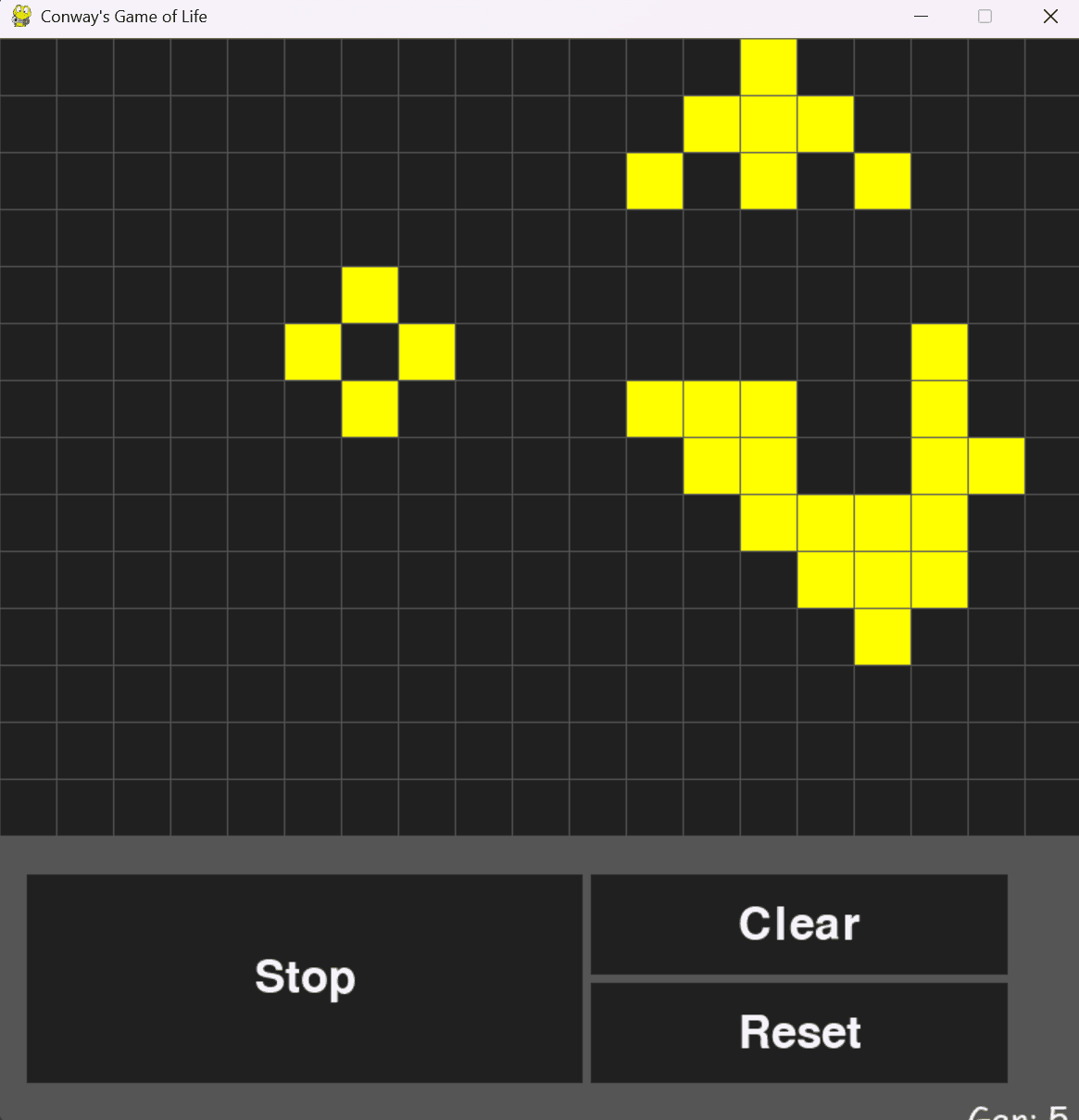 While simulation is running
